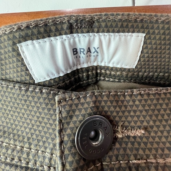 Brax Copper Fancy Brown Straight Leg Pans Size 30 x 34 1074 - Picture 2 of 5